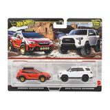 Hot Wheels JBK98 Premium 2'li Paket Subaru Crosstrek / 2018 Toyota 4Runner Araç Oyuncağı Mini Araba 3 Yaş ve Üzeri Çoklu