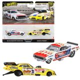 Hot Wheels JBL01 Premium 2'li Paket '72 Plymouth Cuda FC/Rob N' Pinks Araç Oyuncağı Mini Araba 3 Yaş ve Üzeri Çoklu
