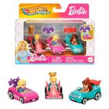 Hot Wheels JDG45 Racerverse Barbie 3’lü Yarış Pisti Arabaları