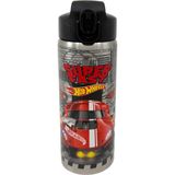 Hot Wheels Kırmızı Çocuk Matarası 3437-HOT Wheels Çelik Matara