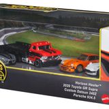 Hot Wheels Koleksiyoncular Seti sergilenmeye uygun setler, 3 adet 1:64 ölçekli araba ve 1 adet 1:64 ölçekli Team Transport araç, Metal/Metal şasi ve Real Riders tekerlekler, JBM05