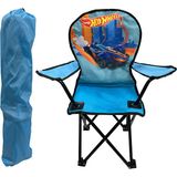 Hot Wheels Lisanslı Katlanabilir Çocuk Kamp Sandalyesi Mavi %100 Polyester Su Tutmaz Özellik