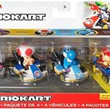 Hot Wheels Mario Kart Aracı 4'lü Paket, 4'lü Fan-Favorit Karakteri Seti, 1 Özel Model İçerir, 3 Yaş ve Üzeri Çocuklar ve Hayranlar için Koleksiyon Hediyesi