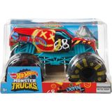 Hot Wheels Monster Trucks 1:24 Arabalar - Büyük Gövdeli ve Tekerlekli Oyuncak Arabalar Fyj83 - 01-Mavi