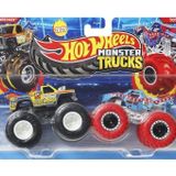 Hot Wheels Monster Trucks 1:64 Güçlü İkili Arabalar RAMBLIN WRECKER & TOTALED FYJ64 - JCC67