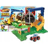Hot Wheels Monster Trucks Arenada Rhinomite Mücadelesi Oyun Seti 1 Parça Eğlenceli Tasarım 3+ Yaş HTP18