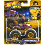 Hot Wheels Monster Trucks Bigfoot Trophy Şampiyonları Scratch Attack JDW04
