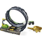 Hot Wheels Monster Trucks Efsane Çember Aksiyonu Oyun Seti, 1 Adet Monster Turck ve 1:64 Ölçekli Araba Dahil GKY00 - Renkli