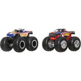 Hot Wheels Monster Trucks Güçlü Ikili 1:64 Arabalar Hot Wheels Racing JCC83 - Siyah - Beyaz