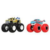Hot Wheels Monster Trucks Güçlü Ikili 1:64 Arabalar Ramblin Wrecker JCC67 - Siyah - Beyaz