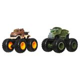 Hot Wheels Monster Trucks Güçlü Ikili 1:64 Arabalar Tyrannosaurus Rex JCC72 - Siyah - Beyaz