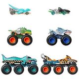 Hot Wheels Monster Trucks Köpek Balığı ve Dinozor Araba Multi Paket JGD68