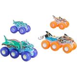 Hot Wheels Monster Trucks Power Smashers Oyuncak Araç ve Büyük Tir Çoklu Paketi HYJ29 - Çok Renkli