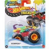 Hot Wheels Monster Trucks Renk Değiştiren Araçlar Scorpedo JDV88 - Siyah - Beyaz