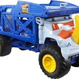 Hot Wheels Monster Trucks Rhino Taşıyıcı Kamyon, 12 Adet 1:64 Ölçekli Monster Trucks Veya 32 Adet Ho