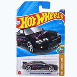 Hot Wheels Nissan Skyline GT-R (BCNR33) UZUN KART Die-Cast Oyuncak Araba, Siyah, HW: '70s vs. '90s Serisi, 8/10, 3+ Yaş