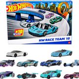 Hot Wheels Oyuncak Arabalar, 10'lu Yarış Arabası Paketi, 1:64 Ölçekli Corvette, Lamborghini, McLaren ve Hot Wheels Originals içerir (Amazon'a Özel)