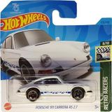 Hot Wheels - Porsche 911 Carrera Rs 2.7 - Retro Racers 8/10 - Hkg42 - Short Card - Beyaz - Mattel 20