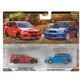 Hot Wheels Premium 2'li Paket 2005 MITSUBISHI LANCER EVOLUTION IX WAGON - 2004 SUBARU FORESTER STI JHW46