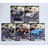 Hot Wheels Premium Boulevard 5'li Set Toyota Alphard Koenigsegg Cc850 Toyota Supra Jeepster Commando Datsun King Cab Mavi