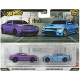 Hot Wheels Premium Car Culture 2018 Dodge Challenger Srt Demon & 2015 Dodge Charger Srt