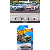 Hot Wheels Premium Car Culture HBL96 2'li Set+Uzun Kart Mercedes-Benz 560 Sec Amg - Renksiz