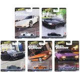 HOT WHEELS Premium Fast & Furious 5’li Diecast Araba Seti – RX-7, Skyline GT-R, Charger, Giulia, Impala HNW46