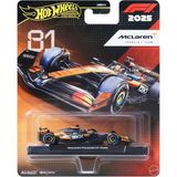 Hot Wheels Premium Formula 1 Yarış Arabası Tekli Paket HRV11 - JKD81 Mclaren Formula 1 Team (#81) - Renkli