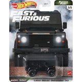 Hot Wheels Premium Furious Fleet Fast & Furious Land Rover Defender 90 - Renkli