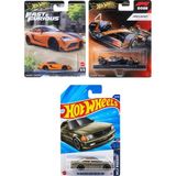 Hot Wheels Premium Mclaren Formula 1+Toyota Supra+Uzun Kart Mercedes-Benz 560 Sec Amg - Renksiz