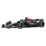 Hot Wheels Premium Mercedes-AMG PETRONAS Formula 1 2024 Takım Arabası, 1:64 Ölçek, Metal Diecast Model Araba, #63