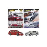 Hot Wheels Premium Mercedes Set - 1990 Mercedes Benz 190 E & Mercedes-Benz E 36 Amg (1/64)