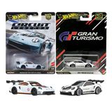 Hot Wheels Premium Set - 2022 Porsche 911 GT3 RS & Porsche 911 GT3 R (992) (1/64)