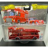 Hot Wheels Premium Team Transport Ferrari 250 Gto & Fiat 642 Rn2 Bartoletti Transporter - Kırmızı