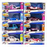 Hot Wheels Pull-Back Speeders oyuncak araba, 1:43 ölçeğinde, geri çekilip bırakmak için araba, Rolomatic motor veya kapı, bagaj veya motor kaputu ile açılabilir, modeller değişebilir, HPR70