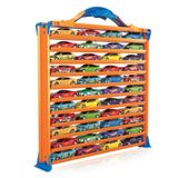 Hot Wheels Rack N' Track saklama kutusu, 44 araba veya diğer oyuncaklar için – Vitrin kutusu, toplama kutusu, koleksiyon kutusu, çok renkli, arabalar dahil değildir (HWCC9)