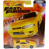 Hot Wheels Retro Eğlence Koleksiyonu, Nissan Skyline Gtr R33 Sarı - Ölçek 1/64 Uzunluk 8 Cm - Hot Wh