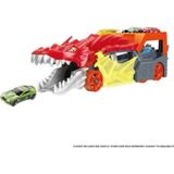 Hot Wheels Şehri Fırlatıcı Ve Taşıyıcı Ejderha, Ağzından Oyuncak Arabaları Püskürtür, Diğer Setlere