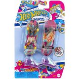 Hot Wheels Skate Retro Temalı İkili Parmak Kaykay ve Ayakkabı Paketleri HXL19 Erkek Çocuk İçin - Standart