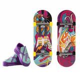 Hot Wheels Skate Retro Temalı Ikili Parmak Kaykay Ve Ayakkabı