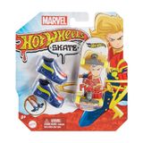 Hot Wheels Skate Temalı Parmak Kaykay ve Ayakkabı Paketleri HMY18-HNL75 Marvel Captain Marvel