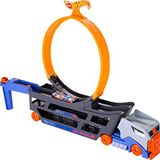 Hot Wheels Standlı Tır, 18 Araç Kapasiteli, Çemberli, Fırlatıcılı, GCK38