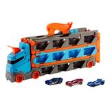 Hot Wheels Sürat Pistli Tır 180 cm Uzayan Katlanabilir Yarış Pistli, İkili Fırlatıcılı ve 22 Araç Ka