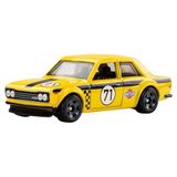 Hot Wheels Temalı Arabalar 71 Datsun 510 JKX64 - Siyah - Beyaz
