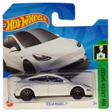 Hot Wheels - Tesla Model Y - HW Green Speed 1/10 - HKG28 - Short Card - Beyaz - Mattel 2023