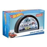 Hot Wheels Vitrin Işığı - Resmi Lisanslı Mattel Ürünü, Işıklı Kılıf 8 Araba Tutar, Tekerlek Şekilli Duvar Moutable veya Bağlantısız, Koleksiyoncular için Hediye