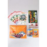 Hot Wheels Yeni Sezon Lisanslı Hot Wheels 12 Parça Kırtasiye Seti Çıtçıt Dosya,kalem,silgi,kumbara,kalemtraş,resim Defteri,okul Etiketi - Mavi