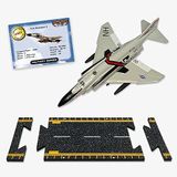 Hot Wings Planes F-4 Phantom Connectible Pist Kalıp Döküm Düzlemli, Beyaz
