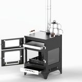 HOTBBAQ KF-HB-012 Hot Mood Four Glass Pro Kamp Sobası
