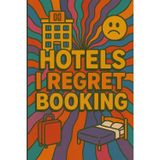 Hotels I Regret Booking: Funny Travel Notebook, Record Every Terrible Hotel Experience, Funny Gag Gift for Travelers, 120 Pages.